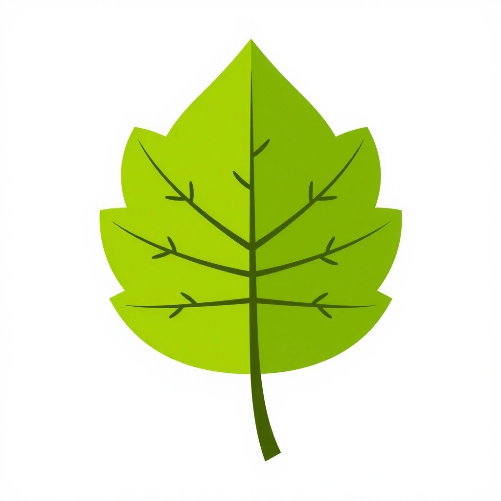 Leaf icon representing natural ingredients