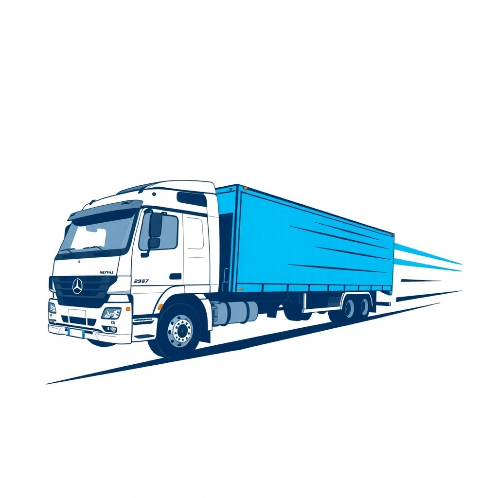 Shipping truck icon for fast shipping